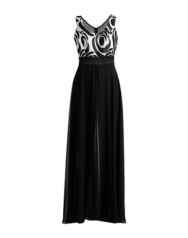 CAMILLA  Milano Tute e Salopette Nero 100% Poliestere, Elastan