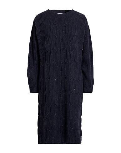 PESERICO Knit dress Midnight blue 60% Virgin Wool, 17% Silk, 13% Viscose, 9% Cashmere, 1% Polyester