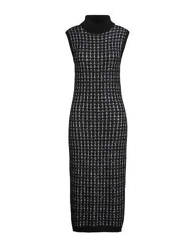 D.EXTERIOR Midi dress Black 60% Synthetic fibers, 23% Wool, 11% Alpaca wool, 4% Silk, 2% Cashmere