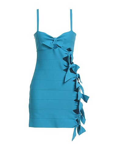 BLUMARINE Tubino Azzurro 70% Viscosa, 30% Poliestere