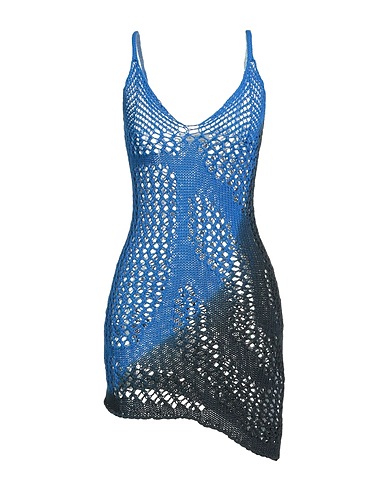 THE ATTICO Short dress Blue 100% Cotton