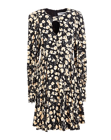 ESSENTIEL ANTWERP Midi-Kleid Schwarz 100% Viskose