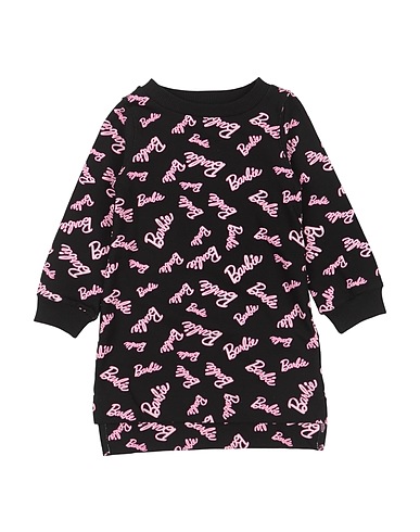 MONNALISA Dress BARBIE Black 95% Cotton, 5% Elastane