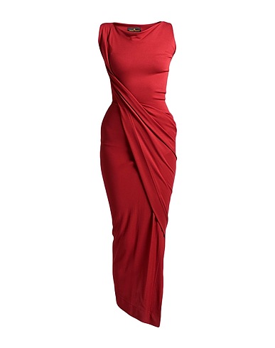 VIVIENNE WESTWOOD ANGLOMANIA Langes Kleid Ziegelrot 68% Viskose, 28% Polyamid, 4% Elastan