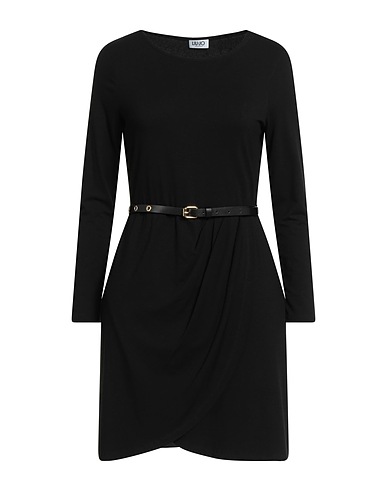 LIU •JO Sheath dress Black 94% Viscose, 6% Elastane