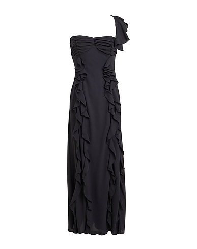 SOALLURE Long dress Black 100% Polyester