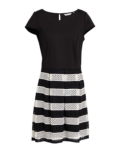 NAF NAF Short dress Black 75% Polyester, 20% Viscose, 5% Elastane, Polyamide