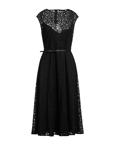 MAX MARA STUDIO Kleid für besondere Anlässe Schwarz 76% Baumwolle, 24% Polyamid