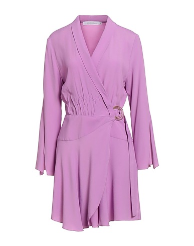 SIMONA CORSELLINI Short dress Lilac 83% Acetate, 17% Silk
