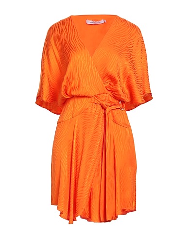 SIMONA CORSELLINI Short dress Orange 100% Viscose