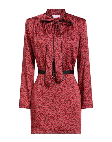 SIMONA CORSELLINI Sheath dress Red 100% Polyester