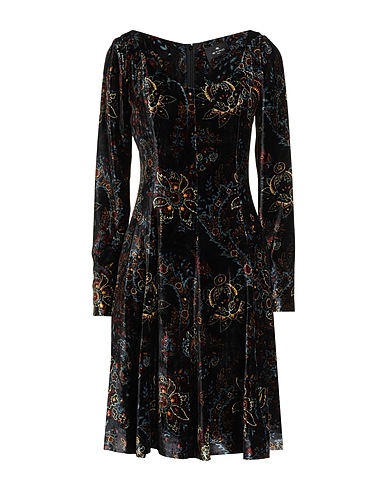 ETRO Short dress Black 82% Viscose, 18% Silk