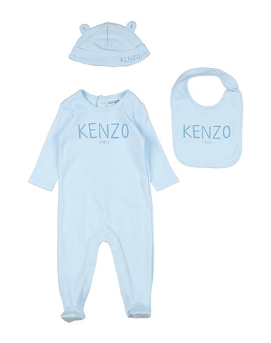 KENZO KIDS Baby accessories set Azure 100% Cotton