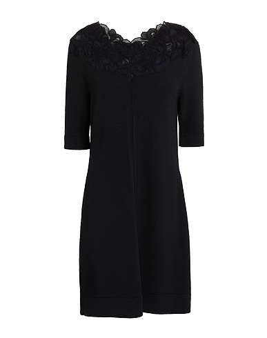 ERMANNO SCERVINO ニットドレス ブラック バージンウール 100% / ナイロン / ウール / コットン / モヘヤ