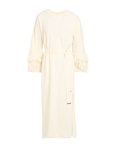 D.EXTERIOR Midi dress Cream 84% Virgin Wool, 14% Polyester, 2% Polyamide