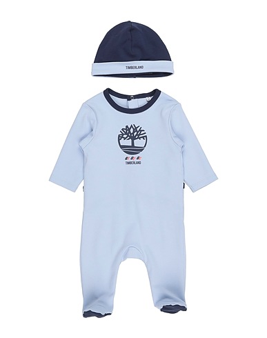 TIMBERLAND Baby accessories set Sky blue 100% Cotton