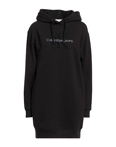 CALVIN KLEIN JEANS Vestito corto Nero 100% Cotone