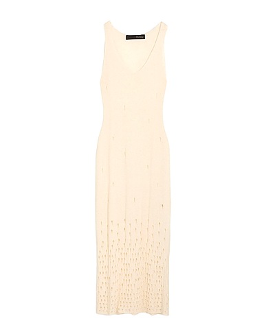 MESSAGERIE Long dress Ivory 35% Linen, 35% Viscose, 30% Cotton