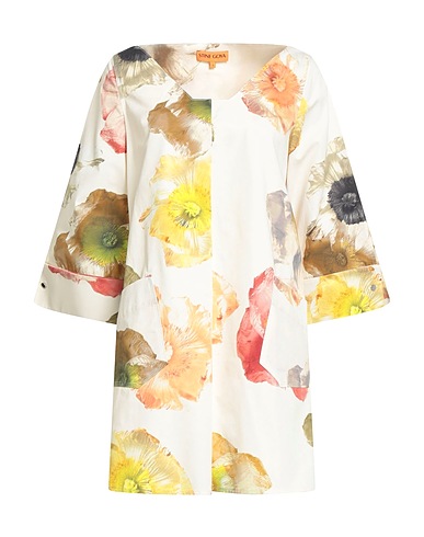 STINE GOYA Short dress Cream 100% Organic cotton