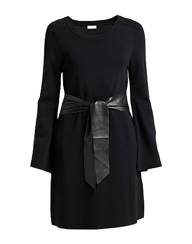 LIU •JO Short dress Black 63% Viscose, 37% Polyamide