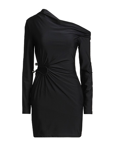 SELF-PORTRAIT Sheath dress Black 80% Polyamide, 20% Elastane