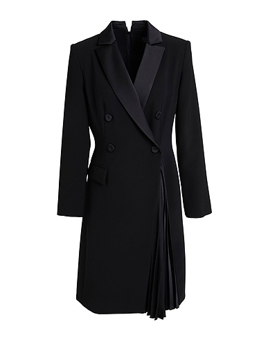 CLIPS Blazer dress Black 91% Polyester, 9% Elastane