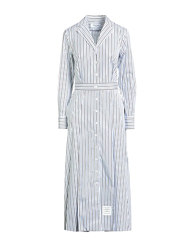 THOM BROWNE Midi dress Navy blue 100% Cotton