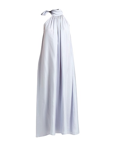 SEMICOUTURE Long dress Light grey 100% Silk
