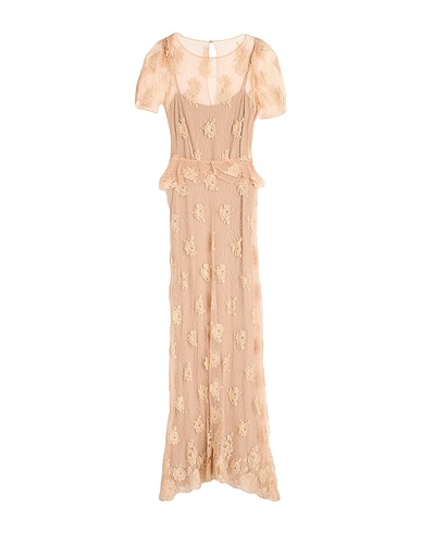 MAX MARA Long dress Light pink 55% Polyamide, 45% Cotton
