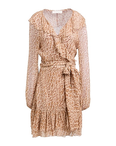 ALESSIA ZAMATTIO Elegant dress Beige 100% Silk