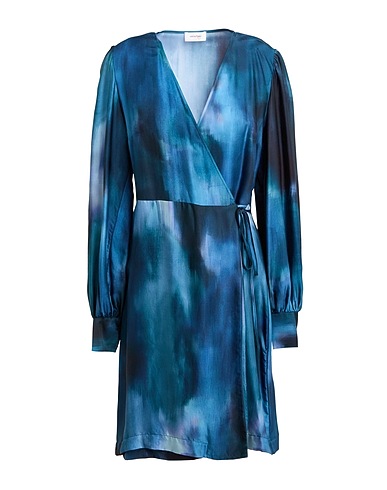 OTTOD'AME Short dress Navy blue 100% Viscose
