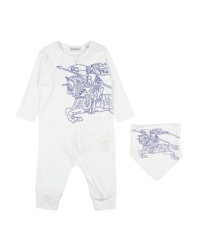 BURBERRY Baby accessories set White 100% Cotton