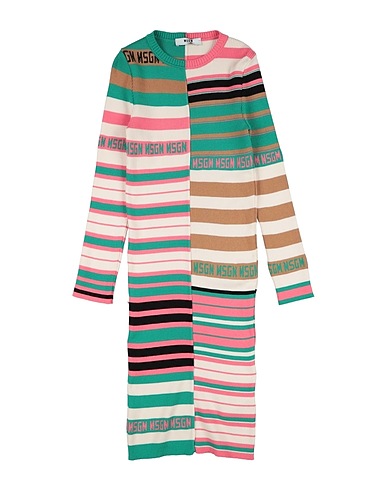 MSGM Dress Green 52% Viscose, 26% Polyester, 22% Polyamide