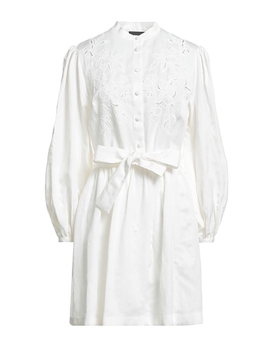 MARCIANO by GUESS Shirt dress White 60% Lyocell, 40% Linen
