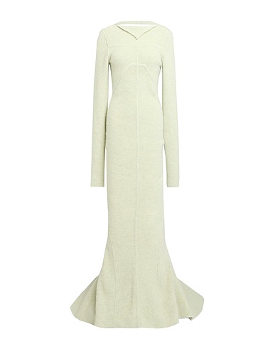RICK OWENS Langes Kleid Säuregrün 48% Alpakawolle, 30% Polyamid, 20% Wolle, 2% Elastan