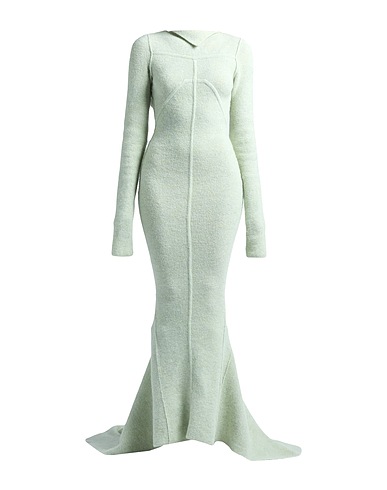 RICK OWENS Knit dress Sage green 48% Alpaca wool, 30% Polyamide, 20% Wool, 2% Elastane