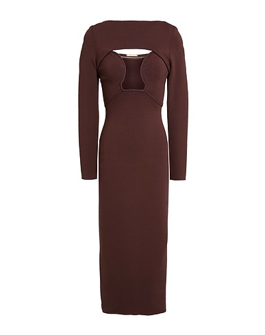 CULT GAIA Long dress Dark brown 60% Viscose, 40% Nylon