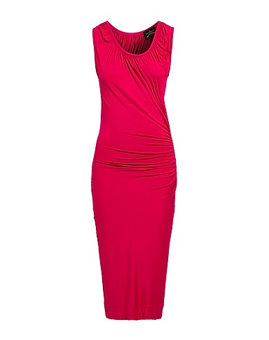 VIVIENNE WESTWOOD ANGLOMANIA Midi dress Fuchsia 95% Viscose, 5% Lycra®