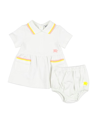 BURBERRY PRORSUM Babykleid Weiß 97% Baumwolle, 3% Elastan
