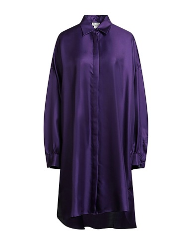 HERTH Midi dress Purple 100% Silk
