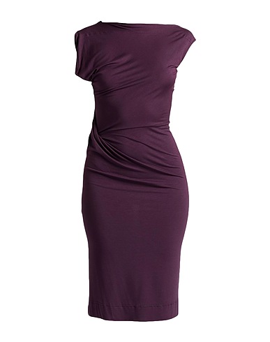VIVIENNE WESTWOOD Robe mi-longue Prune 95% Viscose, 5% Élasthanne