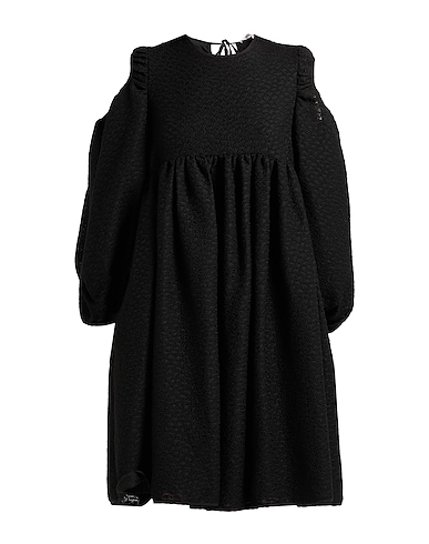 CECILIE BAHNSEN Short dress Black 48% Acrylic, 22% Viscose, 20% Wool, 10% Polyamide