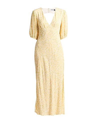 RIXO Long dress Yellow 100% Viscose