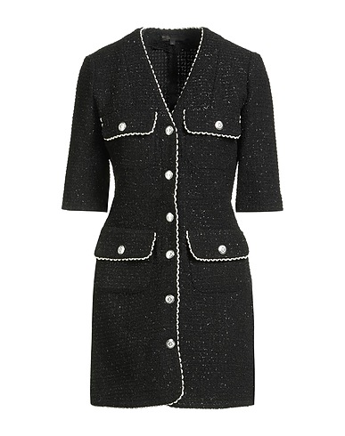 MAJE Blazer dress Black 52% Cotton, 32% Acrylic, 12% Polyester, 2% Other Fibres, 2% Metallic fiber
