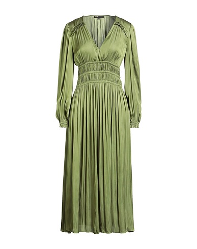 MAJE Midi dress Military green 100% Polyester
