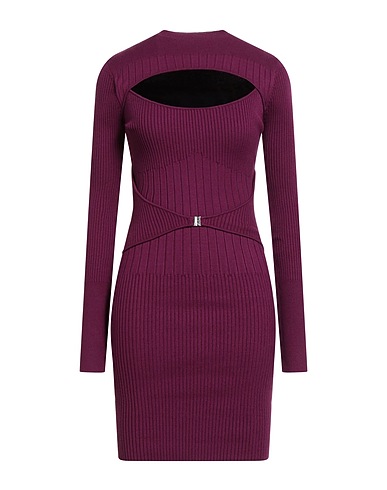 PATRIZIA PEPE Sheath dress Plum 72% Viscose, 28% Polyester