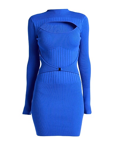 PATRIZIA PEPE Sheath dress Blue 72% Viscose, 28% Polyester