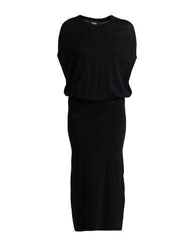 ALPHA STUDIO Long dress Black 72% Viscose, 28% Polyester