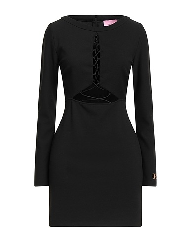 DENNY ROSE Tubino Nero 75% Poliestere, 23% Viscosa, 2% Elastan