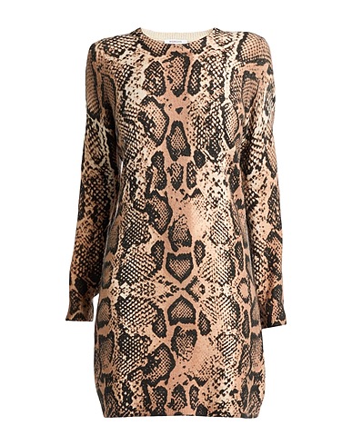 MORGAN DE TOI Vestito corto Khaki 54% Acrilico, 41% Poliestere, 5% Elastan
